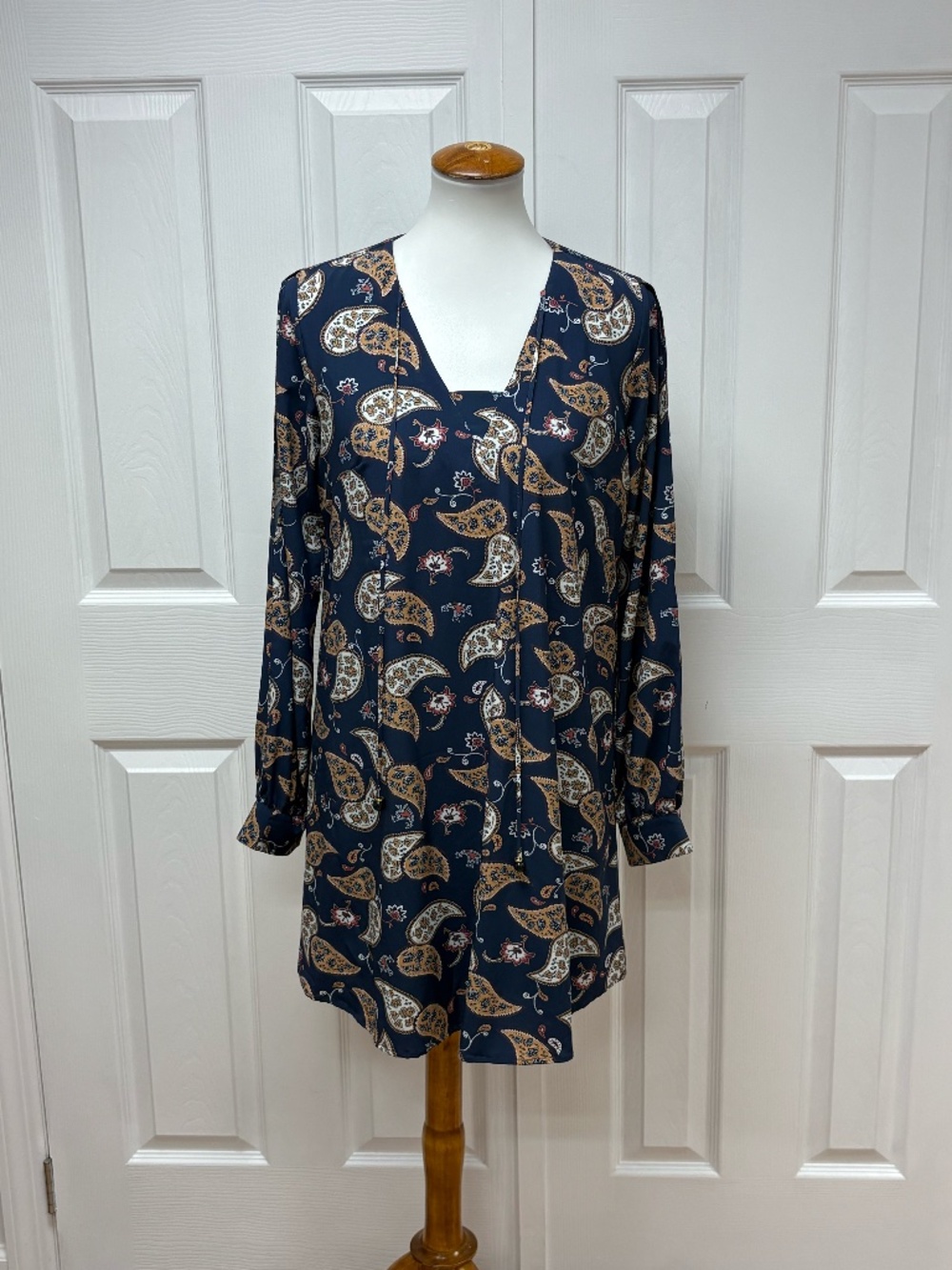Maria Filo Navy‎ Blue Base With Paisley Pattern - Size S - NEW Lost Tag.